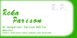reka parison business card